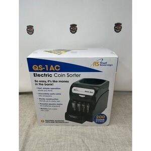 Royal Sovereign QS-1AC Coin Sorter Counter Machine tested and works perfectly